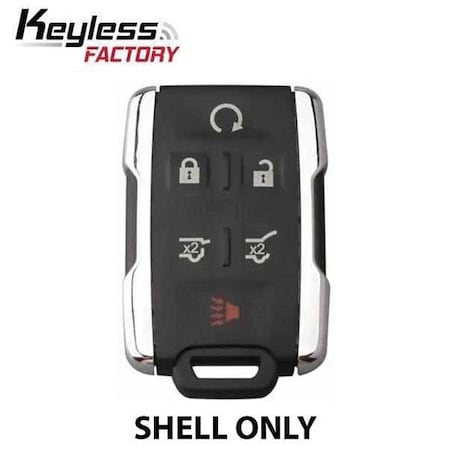 Keyless Factory Chevrolet/GMC 2014-2017 6-Button Remote SHELL in, SILVER M3N-32337100 ORS-GM-1602-5+1